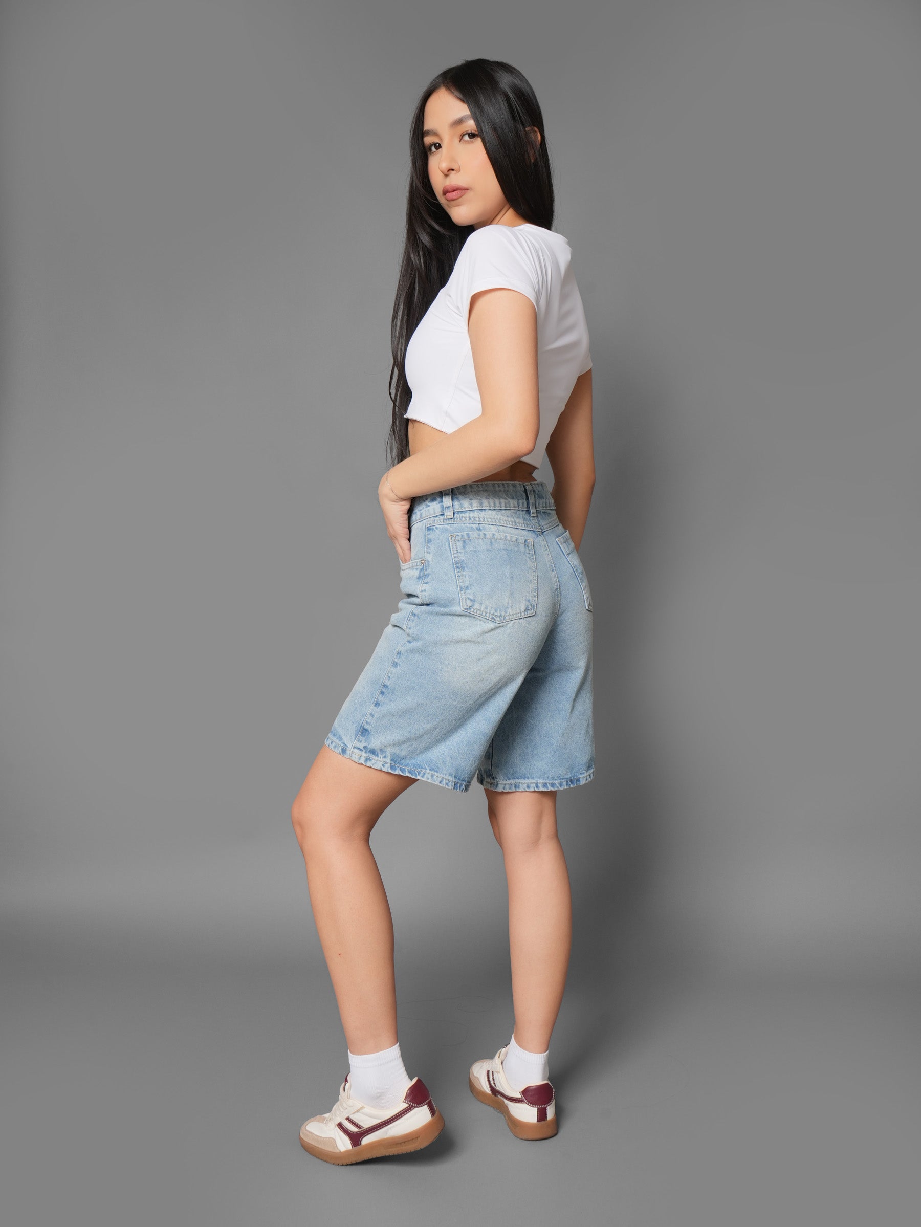 Bermuda Denim Relaxed Clara
