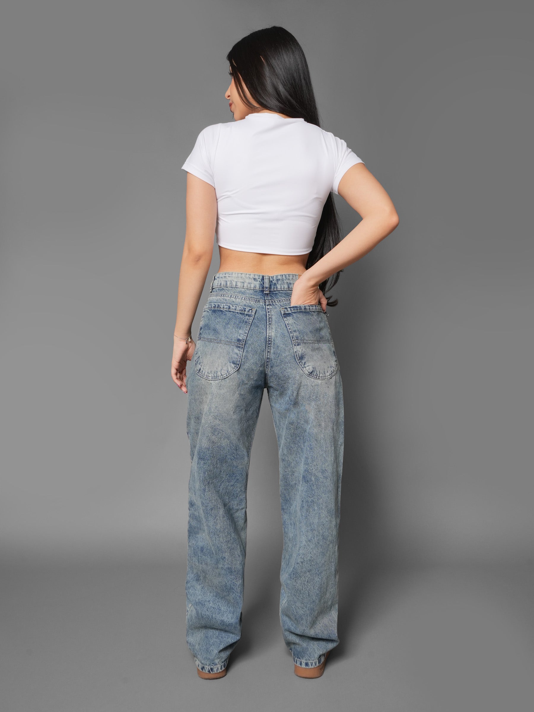 Baggy azul denim
