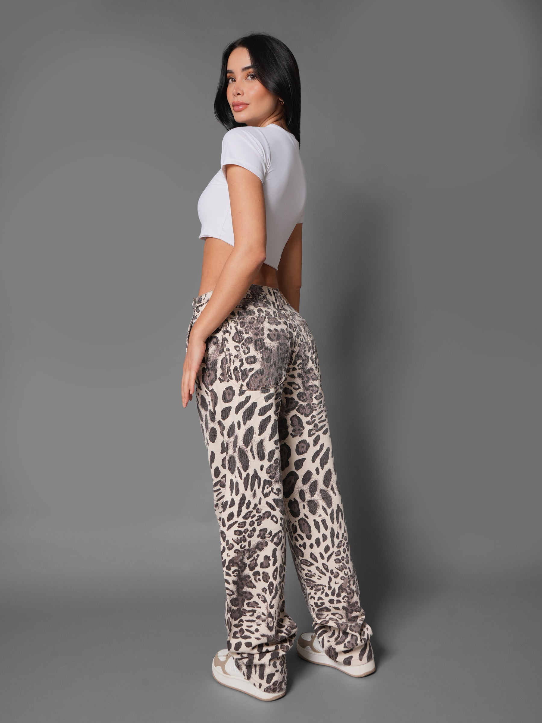 Baggy Animal Print Leopardo Cafe
