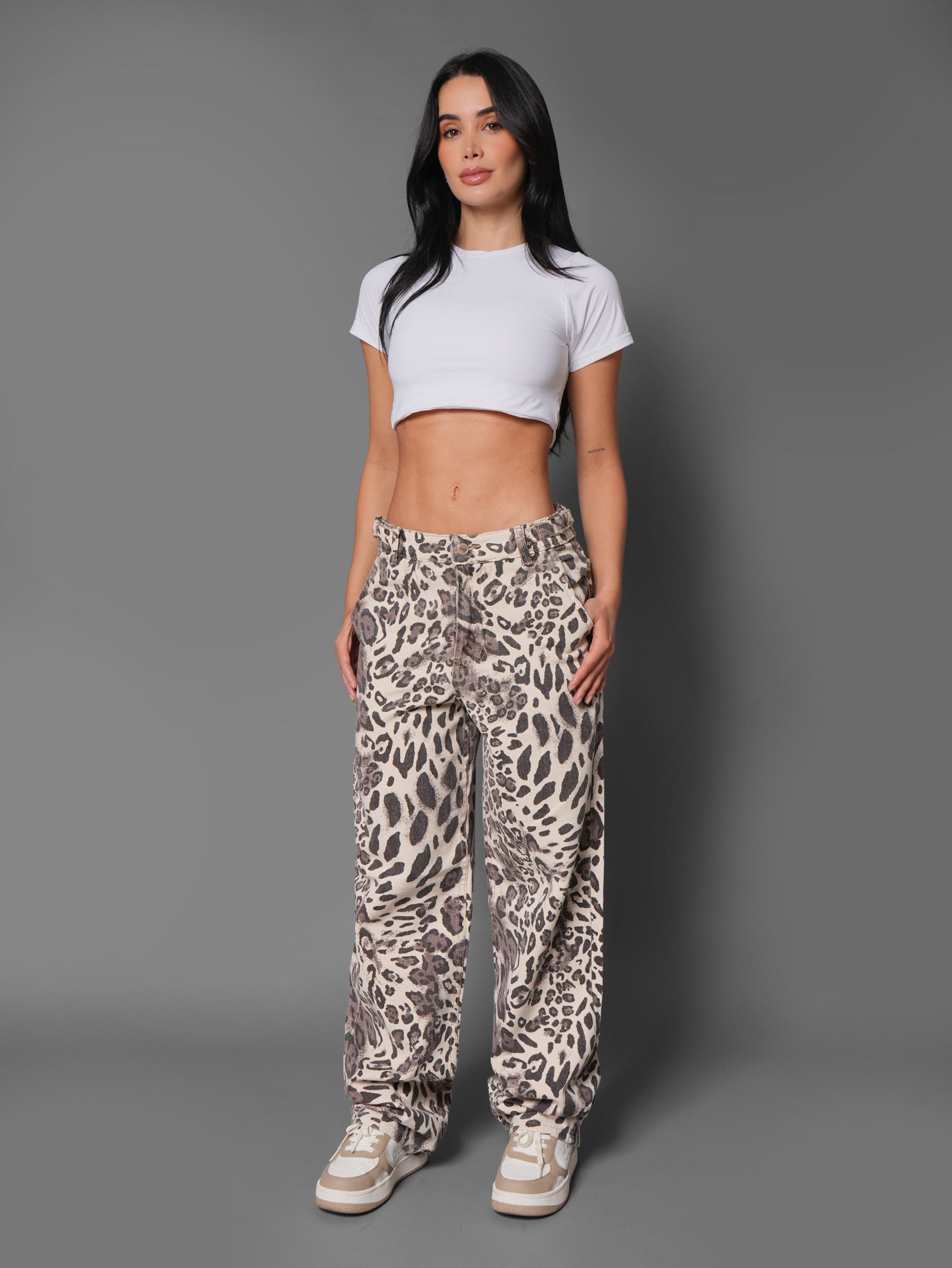 Baggy Animal Print Leopardo Cafe